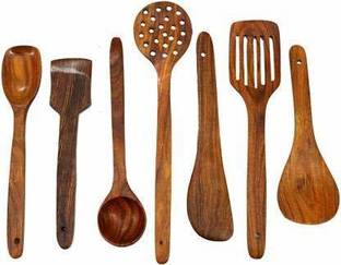 woodino krafts Wooden Serving Spoon Set