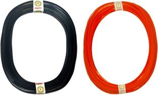 puffy Plastic Broom Wires For Basket Making, Flower Vases Making, Plastic Chair Making, Craft Works, Pack of 2 Colours, , Black And Orange Colors