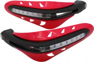 ALLEXTREME EXHP22R 7/8" 22mm Motorcycle Hand Guard with LED Light Universal Bike Handle Protector Shield Handlebar Protection Gear Handlebar Hand Guard