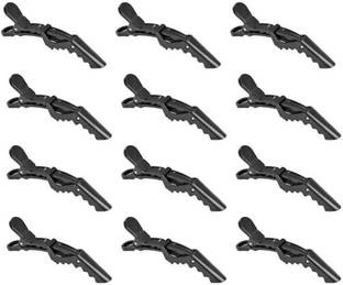 VINAURA 12 pcs Crocodile Hair Section Clips, Duck teeth, Ergonomic Non-slip Design, Large Size, for Haircut, Styling, Color, Multipurpose use. Hair Clip
