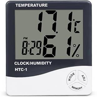 JAAP Indoor Digital Humidity Temperature Thermometer Sensor,Hygrometer Meter Gauge with LCD Display Touch Free Kitchen Thermometer