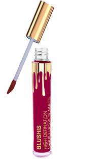 BLUSHIS High Defination Non Transfer Liquid Matte Lipstick (MATTE MAROON olour) (7m)