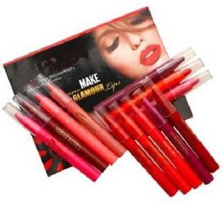 Rsentera Pencil velvet matte beauty lipstick set of 12 pieces