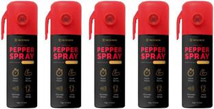 TRUSTROW Ultra Strong Pepper Stream Spray 60 ml Protection and Self Defence for Women , Men and Girls Combo pack of 5 Pepper Stream Spray