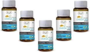 Vringra Omega Capsules - Omega 3 Capsules - Omega 3 Fatty Acids (Pack Of 5)
