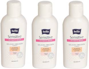 Bella Intimate Wash Sensitive 100 ML (Pack of 3) Intimate Wash