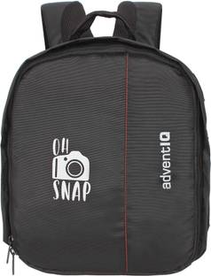 AdventIQ DSLR/SLR Camera Lens Shoulder Backpack- Black with Print on the front Panel  Camera Bag