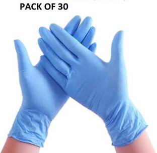 DM SPECIALLY FOR SPECIALIST Quality Tested gloves for all kinds of healthcare procedures and general usage. Nitrile Examination Gloves (Pack of 30) MEDIUM SIZE Nitrile Examination Gloves