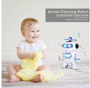 Tenmar Dancing Robot Musical Toy With Flashing Lights & Sounds For Kids728