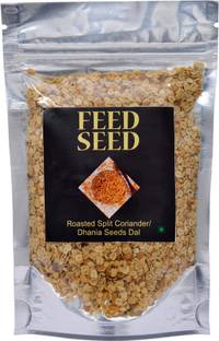 FeedSeed Roasted & Salted Dhana Daals,1 kg ( Dhania Seeds Dal / Roasted Split Coriander Seeds / Dhana Dal for Mukhwas) 100% Pure & Premium