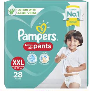 Pampers All round xxl 28 Protection Pants, Double Extra Large size baby diapers (XXL), 28 - XXL
