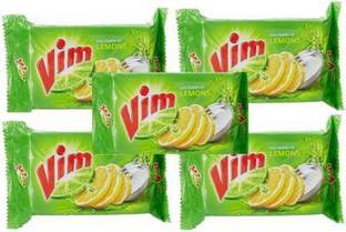 Vim Lemons Dishwash bar - (150 x 5)= 750 gm Dishwash Bar