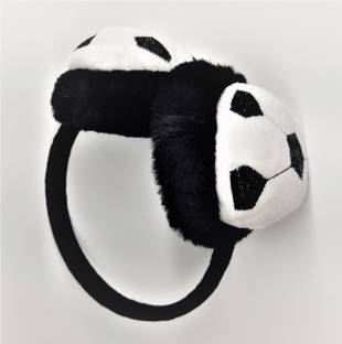 kakajicreation WINTER FOOTBALL EARMUFF for KIDS and ADULT WHITE COLOR Ear Muff
