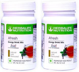 HERBALIFE Afresh Energy Drink Tulsi Flavor Combo Pack Of 2 Energy Drink