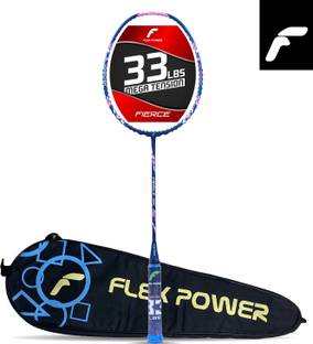 Flex Power Fierce 35 (33 LBS) Black, Pink Unstrung Badminton Racquet