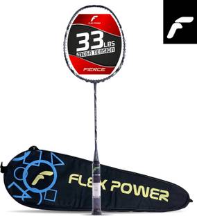 Flex Power Fierce 35 (33 LBS) Grey, Silver Unstrung Badminton Racquet