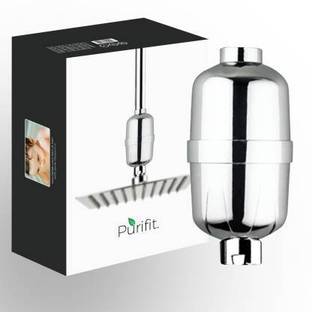 purifit by Purifit 10 Stage Advanced Shower and Filter for Hard Water with Tap Connector and Extra Filter Solid Filter Cartridge