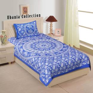 Ubania Collection Cotton Single Flat 140 TC Animal Bedsheet