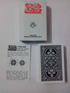 R.s.Magic Tricks SPY Cheating Card Marked Magic Playing Cards (Grand Master Black) Best for Flash