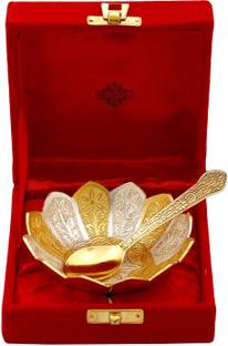 IndianArtVilla Bowl, Spoon Serving Set