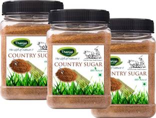 THANJAI NATURAL COUNTRY SUGAR 500g X 3 JAR PURE 100% NATURAL Sugar