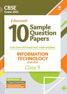 CBSE New Pattern 10 Sample Paper Information Technology (Code 402) Class 9 for 2021 Exam with reduced Syllabus