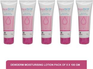 Dewderm moisturising lotion - best lotion for dry skin(pack of 5)100g