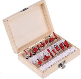 RDX 6.35mm Shank Milling Cutter Machine Set Router Bits for Wood Carbide Mill Woodworking Engraving Milling Cuttings Tools Rotary Bit Set