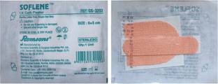 Romsons SOFLENE Elastic Adhesive I.V. Cannula Fixator Tape (6 x 5 cm) Pack of 50 First Aid Tape
