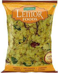 Lemor Nylon Chivda Namkeen Snacks for Foodie Indians (400 g, 2 Packs of 200g)