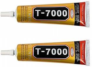 Axtella Multipurpose T 7000 Self Leveling Black Adhesive Glue For Jewelry Rhinestone Craft Work Repair Touch Screen Of All Mobile Phones 1 68 Fl Oz Pack Of 2 Adhesive Price In India