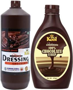 Mr.Kool Chocolate Syrup Combo Offer : Buy Chocolate Syrup 1 Kg and 623 gm pack for Cake Dessert Making Combo