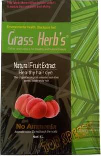Grass Herbs Natural Fruit Extract Healthy Hair Dye , Black , Black