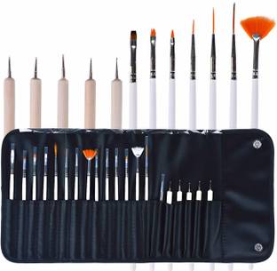 TinaWood 20PCS Professional Nail Art Brush Set