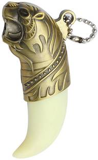 Ala Flame Refillable Tiger Head Gold Shaped Lighter with Key Ring Cigarette Pocket -Pocket Lighter Pocket Lighter