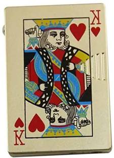 Ala Flame Refillable Side Slider Card BADSHAH Gold Design Cigarette Pocket Lighter Windproof Lighter Jet Flame Pocket Lighter Pocket Lighter