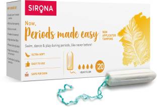 SIRONA FDA Approved Non Applicator Tampons for Heavy Flow Tampons