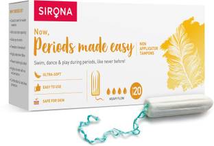 SIRONA FDA Approved Non Applicator Tampons for Heavy Flow Tampons