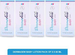 Dermadew baby lotion - recommended baby moisturising lotion(pack of 5)80ml