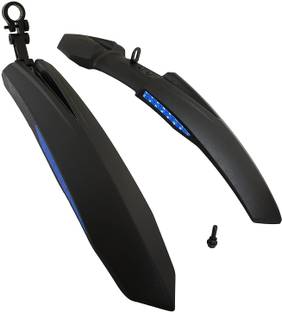 ShreNik Bicycle Mudguard For Cycle Mountain Bikes Universal Size Stylish Reflective Tape Clip-on Front & Rear Fender