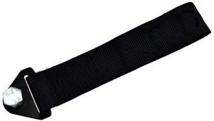 SmartFasionZ Sparco Black Car Auto Trailer Tow Strap Short Loop Set Kit with Bumper Hook Universal 0.2 m Towing Cable