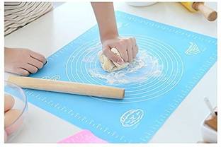 GAURINANDAN Non-Stick Silicon Reusable Pastry Fondant Dough Roti Chapati Rolling Baking Sheet Mat Food-grade Silicone Baking Mat