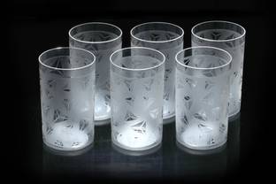 ZooY (Pack of 6) Cool Glass Set of 6 Water Glass / Juice Glass / Drinking Glass Set Water/Juice Glass