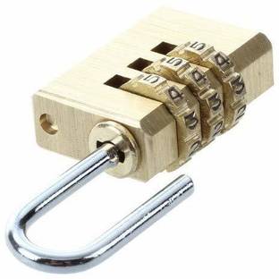 MON N MOL Golden Padlock with Pass-Code or Password,Combination Padlock Combination Lock