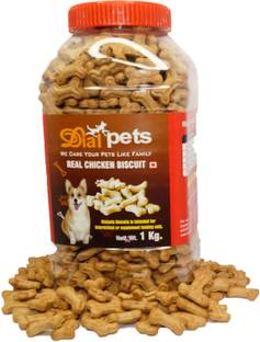 DIALPETS Bone shape chicken biscuit Chicken 1 kg Wet Adult, Young, Senior Dog Food