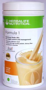 HERBALIFE Formula 1 Nutritional Shake Mix - Orange Cream Flavor For Weight Management Protein Shake