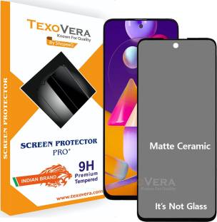 TexoVera Edge To Edge Tempered Glass for Samsung Galaxy M31s, Samsung Galaxy A51, Samsung Galaxy S20 FE Matte