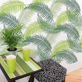 YMS (Size:- 16" X 24") Leaf Design Wall Stencil