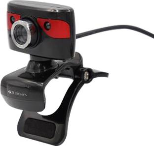 ZEBRONICS Zeb-Crystal Clean Web Camera 3  Webcam with Built-In Microphone with Night Vision USB Connectivity