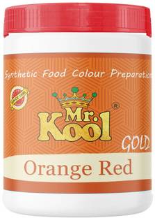 Mr.Kool Orange Red Edible Food Color Powder for Sweets, Ice Cream Orange